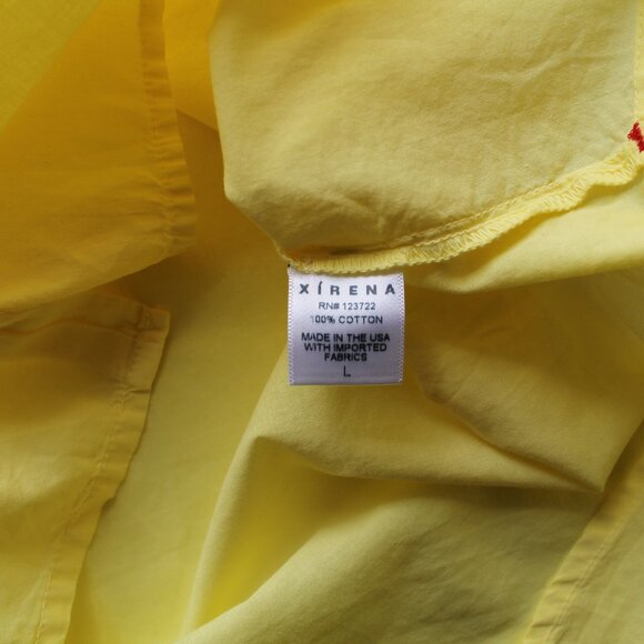 Xirena Channing Shirt Bright Yellow Size Large - Picture 7 of 8